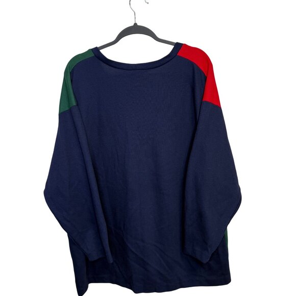 VTG Company Collection Color Block Cardigan Embroidered Preppy Academic Size XL - Picture 2 of 8